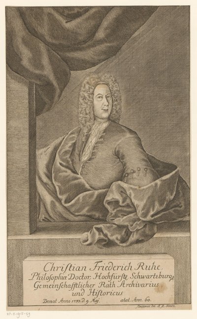 Christian Friedrich Ruhe portréja alkotó: Johann Wolfgang Heinrich Stockmar