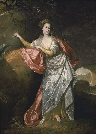 Ann Cargill nee Brown Miranda szerepében Shakespeare A vihar című filmjében. London, Covent Garden Színház alkotó: Johann Zoffani
