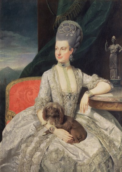Maria Christine Habsburg-Lothringen főhercegnő (1742-98), Mária Terézia osztrák császárnő (1717-80) és I. Ferenc osztrák császár (1742-98) lánya alkotó: Johann Zoffany