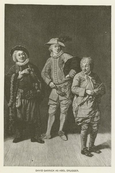 David Garrick mint Abel Drugger alkotó: Johan Joseph Zoffany