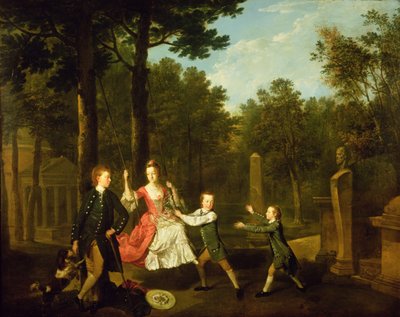 Devonshire 4. hercegének gyermekei (olaj, vászon) alkotó: Johann Zoffany