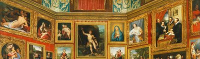 Az Uffizi Tribuna"
" alkotó: Johann Zoffany
