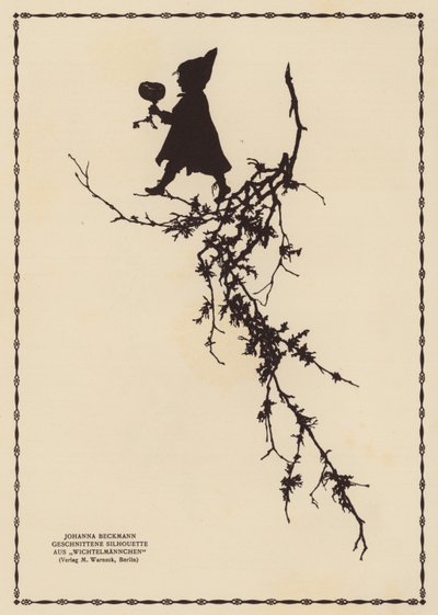Tündér sziluettje (litográfia) alkotó: Johanna Beckmann