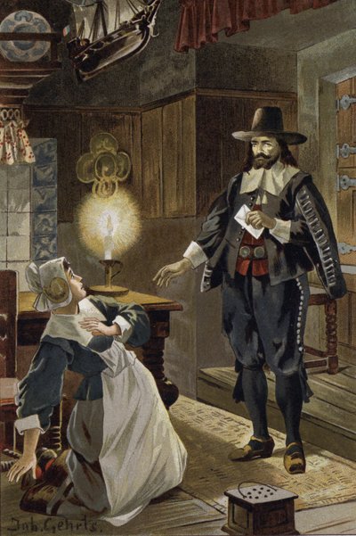 Illusztráció A repülő hollandhoz vagy a Der Fliegende Hollanderhez (színes litó) alkotó: Johannes (after) Gehrts