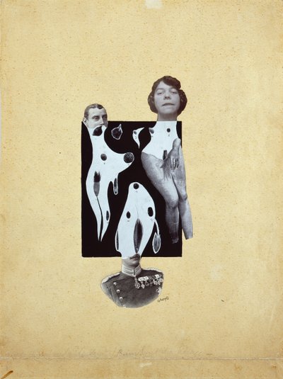Vénusz a királyok játékában – Johannes Theodor Baargeld (Zentrodada) (1892-1927). Kollázs alkotó: Johannes Baargeld