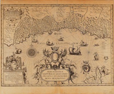 A Genovai Köztársaság, Jan Baptist Vrients térképe a Theatrum Orbis Terrarumból, Abraham Ortelius alkotó: Johannes Baptista Vrints