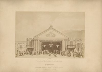 Passiójáték Ober-Ammergauból – A keresztre feszítés alkotó: Johannes Bernhard