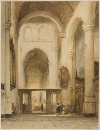 Templom belseje alkotó: Johannes Bosboom