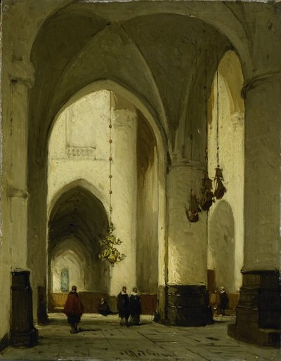 A hajlemi Szent Bavo templom belseje alkotó: Johannes Bosboom