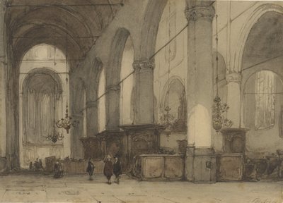 Kerkinterieur alkotó: Johannes Bosboom