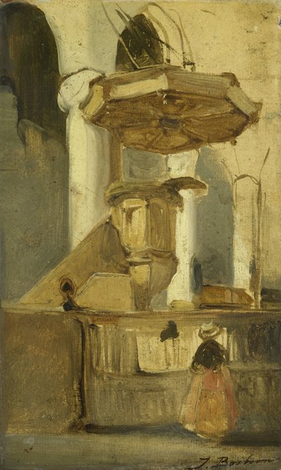 A hoorni templom szószéke alkotó: Johannes Bosboom