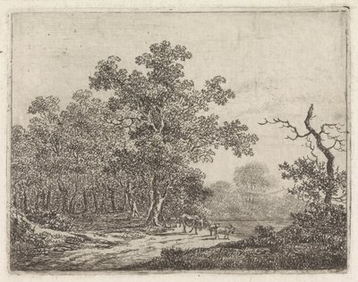Tölgy és szarvasmarha táj alkotó: Johannes Christiaan Janson