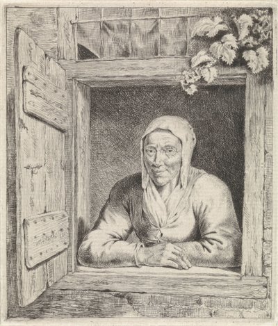 Nő az ablakban alkotó: Johannes Christiaan Janson