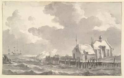 Torkolat a viharban alkotó: Johannes Christiaan Schotel