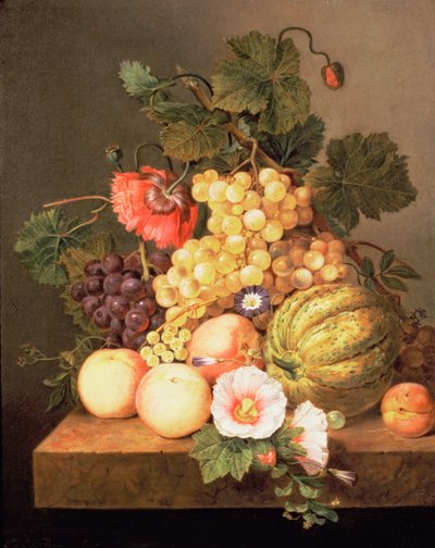Csendélet gyümölccsel alkotó: Johannes Cornelis Bruyn