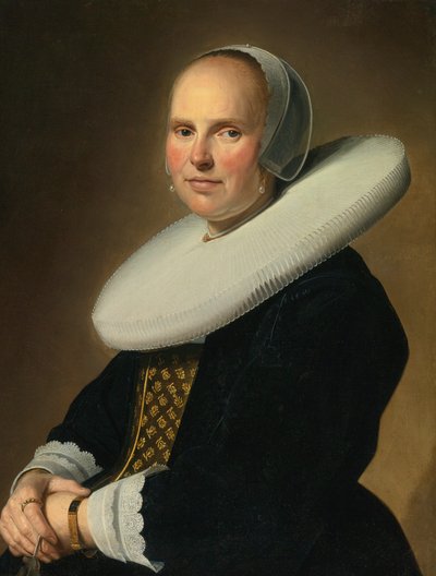 Hölgy portréja, jobbra középen szignálva: Verspronck... alkotó: Johannes Cornelisz Verspronck