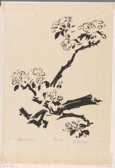 Appelbloesem (eredeti cím az objektumon) alkotó: Johannes Frederik Engelbert ten Klooster (signed by artist)