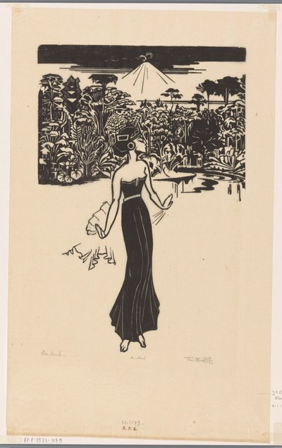 Danseres (eredeti cím a tárgyon) alkotó: Johannes Frederik Engelbert ten Klooster (signed by artist)