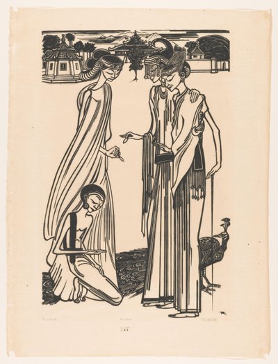 De aalmoes (eredeti cím az objektumon) alkotó: Johannes Frederik Engelbert ten Klooster (signed by artist)
