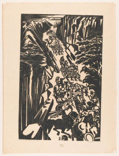Illusztráció Xenophon „Anabasis”-jához (eredeti cím a tárgyon) alkotó: Johannes Frederik Engelbert ten Klooster (signed by artist)