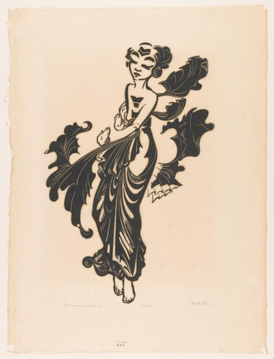 Jávai táncos (eredeti cím a tárgyon) alkotó: Johannes Frederik Engelbert ten Klooster (signed by artist)