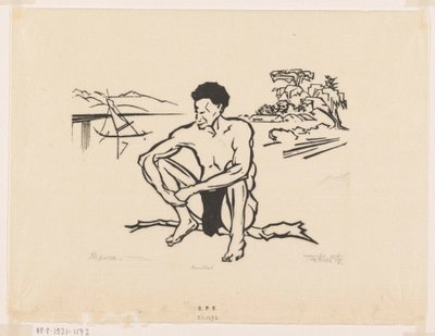 Papoea (eredeti cím) alkotó: Johannes Frederik Engelbert ten Klooster (signed by artist)