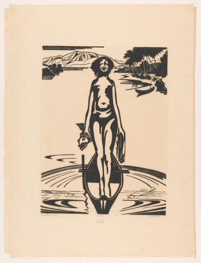 Papoeavrouw (eredeti cím a tárgyon) alkotó: Johannes Frederik Engelbert ten Klooster (signed by artist)