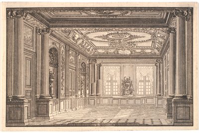 Az ebédlő a Chr. VII. kastélya Amalienborgban alkotó: Johannes Gottfred Bradt