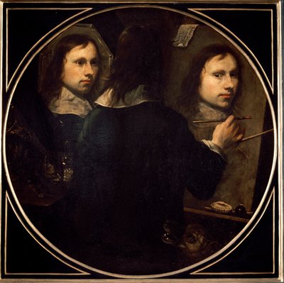 Johannes Gumpp (1626-?) önarcképfestménye 1646 V. 88,5x89 cm Firenze, Galleria degli Uffizi (Irodák) alkotó: Johannes Gumpp