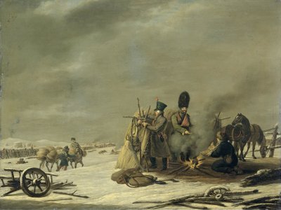 Bivak Molodecsnóban, 1812. december 3-4.: epizód Napóleon visszavonulása Oroszországból című filmből alkotó: Johannes Hari (I)