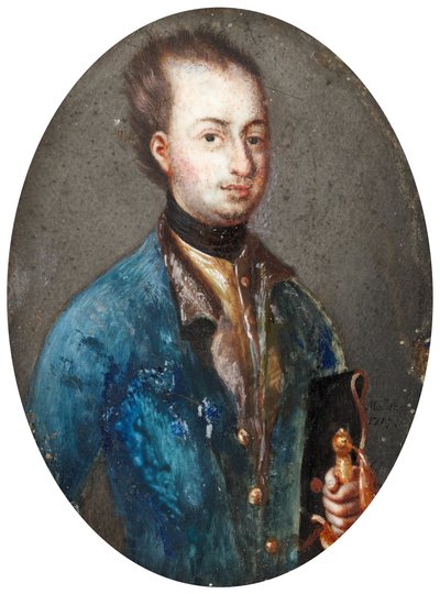 XII. Károly svéd király portréja 1682-1718 alkotó: Johannes Heinrich Möller