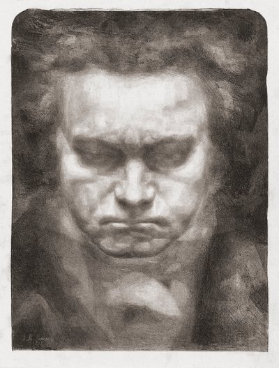 Ludwig van Beethoven, portré alkotó: Johannes Hendricus Fekkes