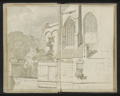 A Nieuwe Kerk hátulja Delftben alkotó: Johannes Huibert Prins
