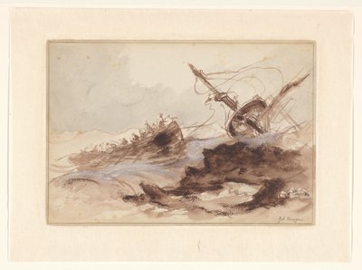 Hajótörés alkotó: Johannes Huygens (signed by artist)