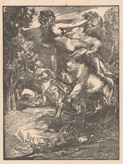 Kentaur elrabol egy nőt alkotó: Johannes Josephus Aarts