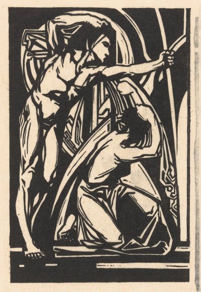 Álló férfi és térdelő nő alkotó: Johannes Josephus Aarts