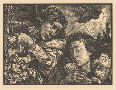 Két nő a szőlőnél alkotó: Johannes Josephus Aarts