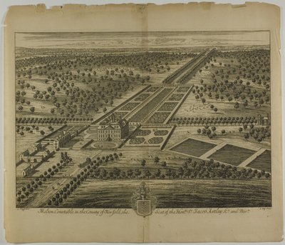 Melton Constable, Norfolk megyében, 51. tábla a Britannia Illustratától alkotó: Johannes Kip