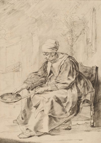 Palacsinta nő, 1768. alkotó: Johannes Kornlein