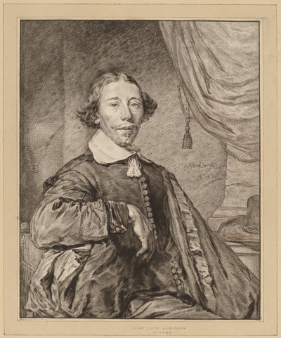 Ülő férfi portréja, 1771. alkotó: Johannes Kornlein