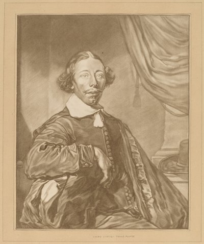 Ülő férfi portréja, 1771. alkotó: Johannes Kornlein