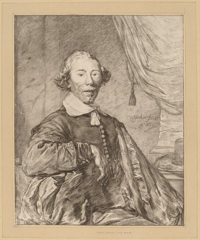 Ülő férfi portréja, 1771. alkotó: Johannes Kornlein