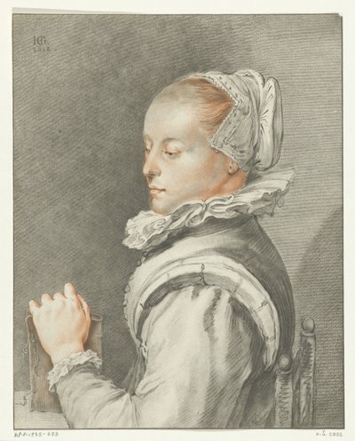 Egy fiatal nő portréja alkotó: Johannes Kornlein