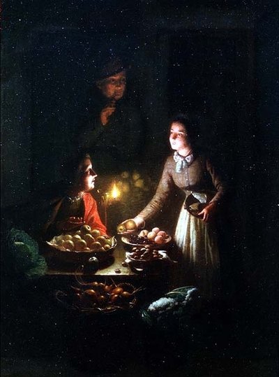 A gyümölcs eladó alkotó: Johannes Rosiere