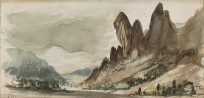 Hegyi táj Türingiában alkotó: Johannes Tavenraat
