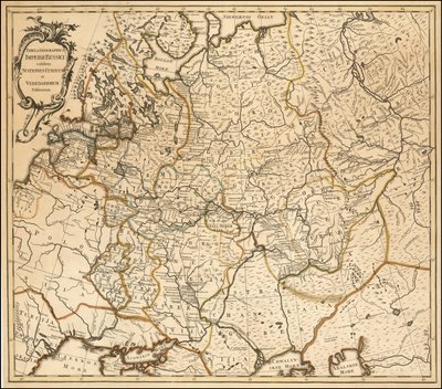 1760-as Oroszország-térkép Johannes Treskot tollából alkotó: Johannes Treskot