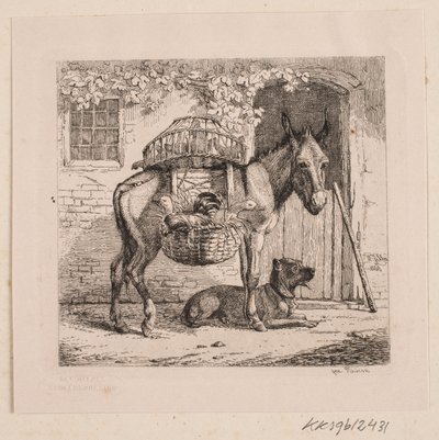 A csirkeárus szamara alkotó: Johannes Wilhelm Zillen
