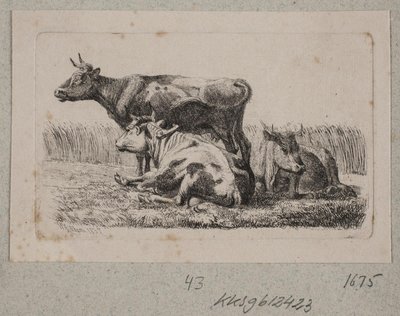 Három tehén alkotó: Johannes Wilhelm Zillen
