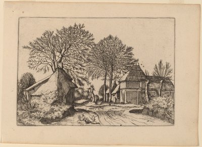Út pajtával és nyaralóval alkotó: Johannes and Lucas van Doetechum after Master of the Small Landscapes