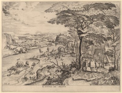 Zarándokok Emmausba alkotó: Johannes and Lucas van Doetechum after Pieter Bruegel the Elder